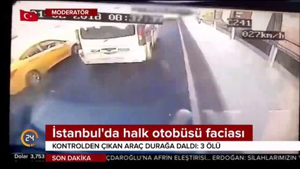 İstanbul'da halk otobüsü faciası