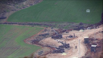 Afrin'deki terör mevzileri topçu birliklerince vuruluyor - HATAY