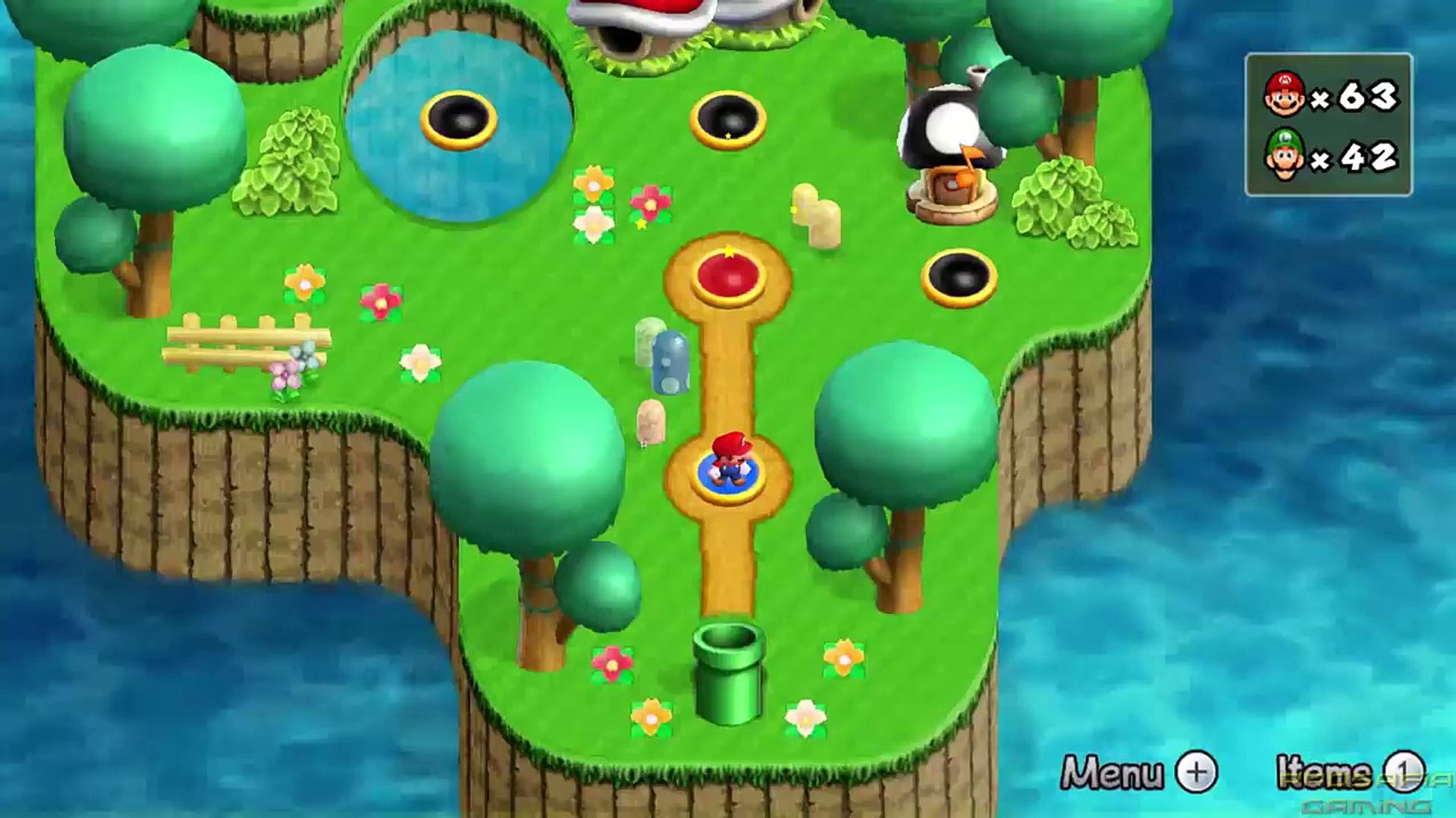 Newer Super Mario Bros Wii Co-Op Walkthrough - Mini-Mega Island -  Dailymotion Video