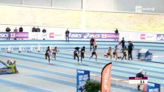 Meeting de Nantes 2018 : Finale 60 m F (Carolle Zahi en 7''15)