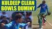India vs South Africa 1st ODI: JP Duminy dismissed for 9, Kuldeep Yadav clean bowls him | Oneindia