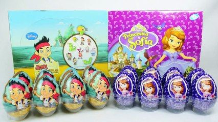 Huevos Kinder Sorpresa de Jake y los Piratas y Princesita Sofia en Español |JuguetesYSorpresas