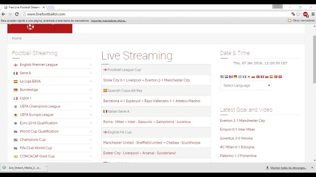 VER PARTIDOS DE FUTBOL EN INTERNET, EN VIVO, GRATIS