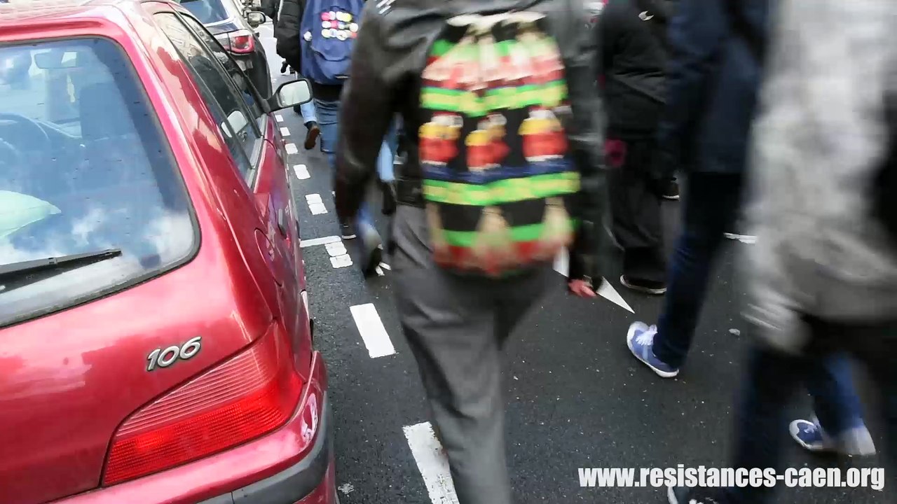 Manifestation contre la sélection à l'Université le 1 février 2018