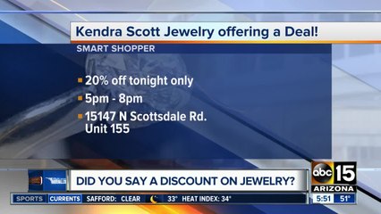 Kendra Scott offering 20 percent off on Thursday
