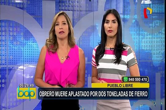 Velan restos de obrero aplastado por dos toneladas de fierros en Pueblo Libre