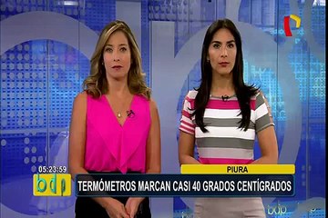 Piura: altas temperaturas sobrepasaron los 37 grados centígrados