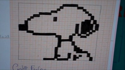 Speed Drawing - Snoopy - Pixel Art