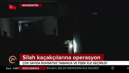 Silah kaçakçılarına operasyon
