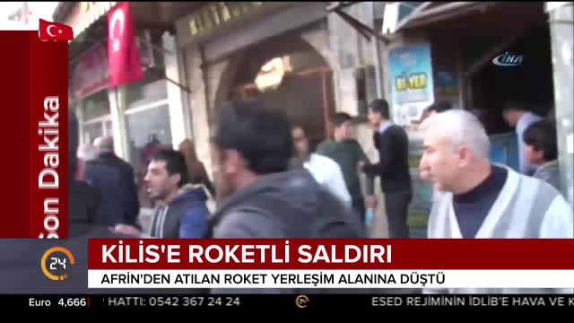 #SONDAKİKA Afrin'den Kilis'e atılan roket yerleşim alanına düştü