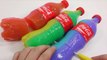 Coca Cola Coke Bottle Pudding Gummy Rainbow Play Doh Toy Surprise Eggs
