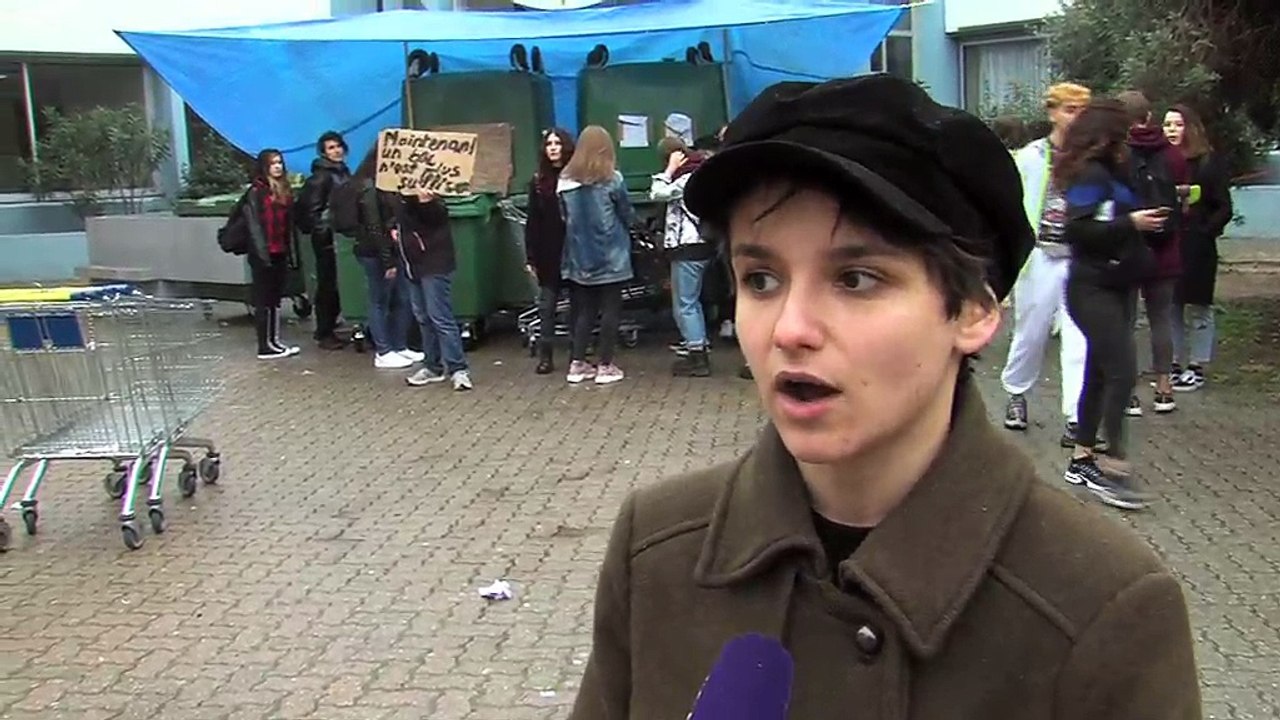 Les explications d'Élisa Mayor, porte-parole du mouvement lycéen à Istres.