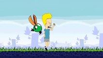 Angry Beavis and Butt-head(angry birds meet beavis and butt-head)parody