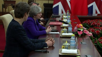 May welcomes 'growing trade links' between UK and China