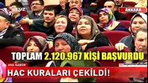 Hac kuraları çekildi