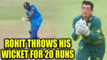 India vs South Africa 1st ODI: Rohit Sharma out for 20 overs | Oneindia News