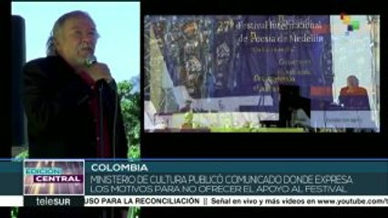 Festival Internacional de Poesía de Medellín no recibirá fondos
