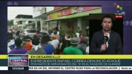 Ecuador: expdte. Correa recibe nueva agresión