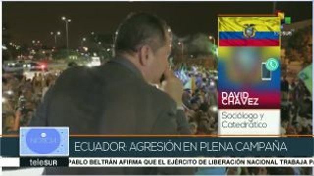 Chávez: Recientes agresiones buscan afectar la imagen de Correa