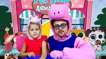 СВИНКА ПЕППА Летсплей Pet Shop Animal Care Игры на планшете Lets Play Играем с Peppa pig