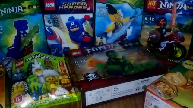 Распаковка китайского конструкторов LEGO( Ниндзяго, Властелин колец, Марвел)