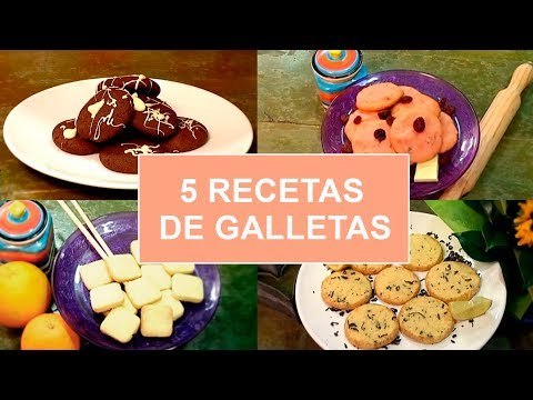 5 Recetas de GALLETAS muy fácil de hacer