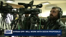 i24NEWS DESK | Syrian opp. will work with Sochi proposals | Thursday, February 1st 2018