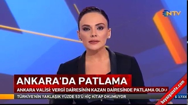 Ankara Çukurambar Vergi Dairesinde doğalgaz patlaması