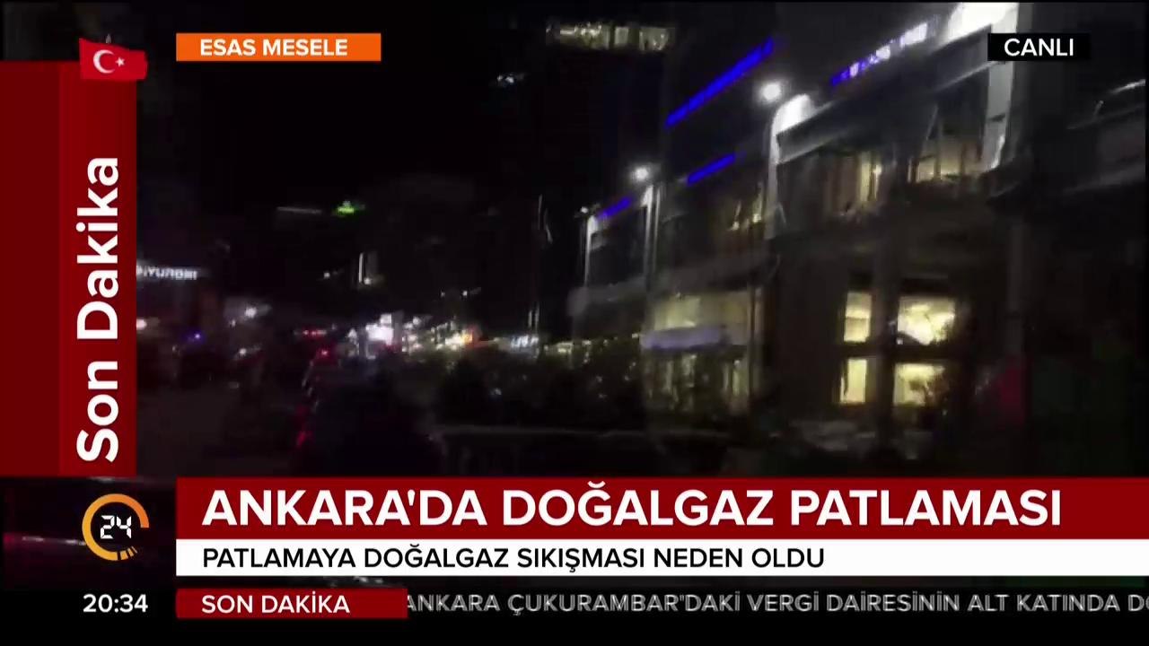 Ankara'da doğalgaz patlaması