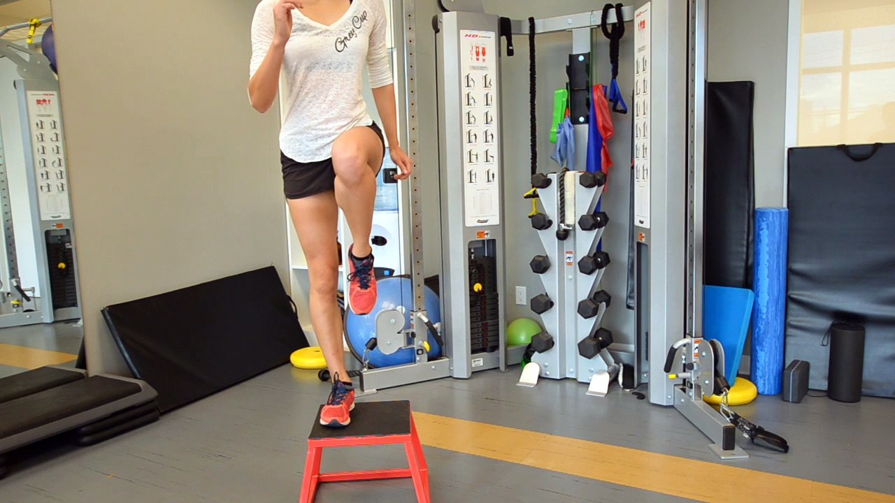 Knee ACL Ligament Injury Prevention: Ultimate Frisbee Training Part 14 - “ Step Up”