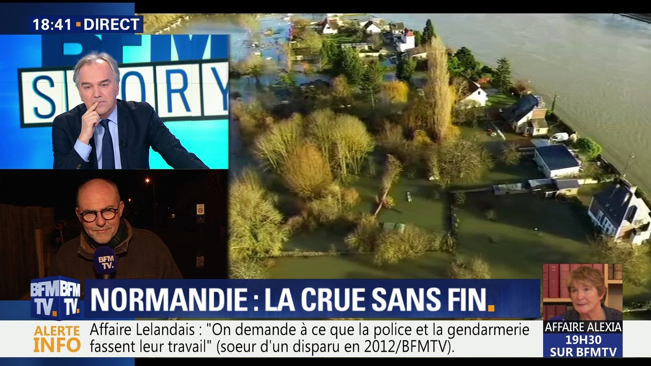 Crue en Normandie: "L'eau est montée très rapidement, nous avons encore deux journées compliquées", Frédéric Marche
