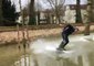Parisians Go Wake-Boarding in Floods