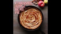 Caramel Rose Apple Pie | myricalfood