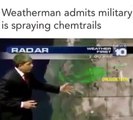 Weather man ADMITS MILITARY is SPRAYING CHEMTRAILS LIVE on AIR!