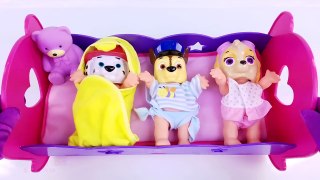 Paw Patrol Baby Dolls Wake Up and Eat Breakfast! Fun Pretend Play Video for Kids and Toddlers!