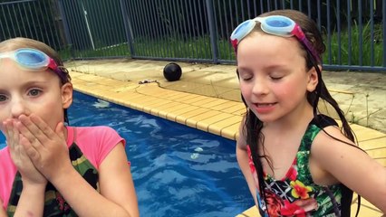 Kids Crazy Fun In The Swimming Pool