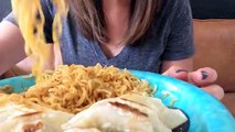 ASMR || Noodles and Dumplings || Eating Sounds || Whispering