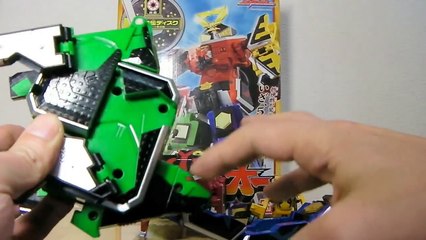 おもちゃのdxシンケンオーの変形とdxキョウリュウジンとの大きさ比較動画 power rangers toy