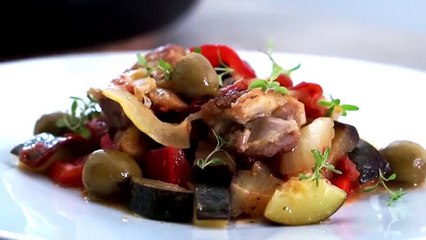 Chicken Tajine vegetables with lemon 鶏肉と野菜のタジン風