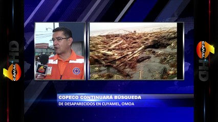 COPECO continuara búsqueda de desaparecidos en Cuyamel, Omoa