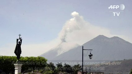 Orange alert over erupting Guatemala volcano
