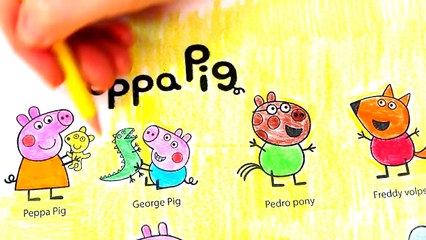 Peppa Pig and Friends Coloring Pages - Fun Coloring Videos For Kids