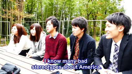 What Japanese think about America (Their Voices) 大学生インタビュー・クイズ　(アメリカ)