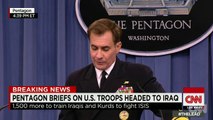 Pentagon: The U.S. is sending 1,500 troops to Iraq