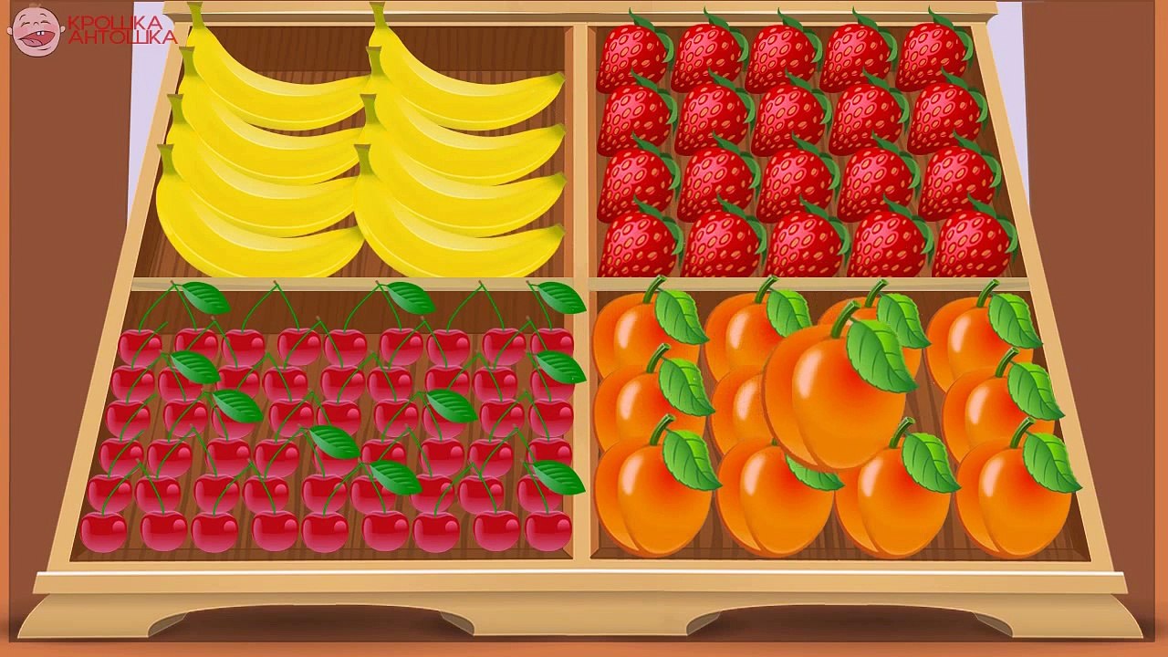 Машинки Крошки Антошки. Учим овощи. Развивающий мультик.