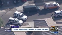 Teens arrested in police shooting in Phoenix