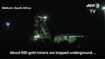 950 gold miners trapped underground in S.Africa