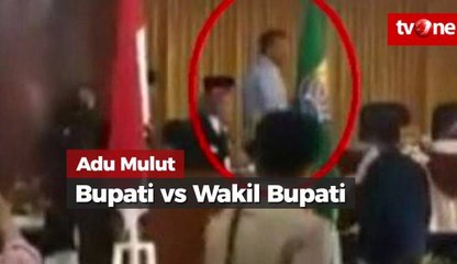 Bupati dan Wakilnya Adu Mulut di Acara Pelantikan