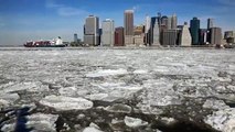 New York City Surrounded by Ice Floes