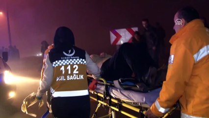 Konya'da yolcu otobüsü refüje devrildi: 11 yaralı